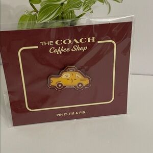 NWT Coach Yellow Taxi Pin